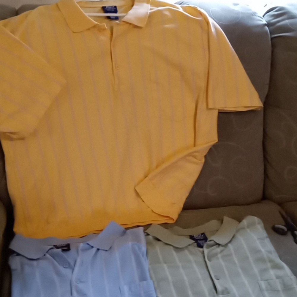 Big men's banded bottom shirts